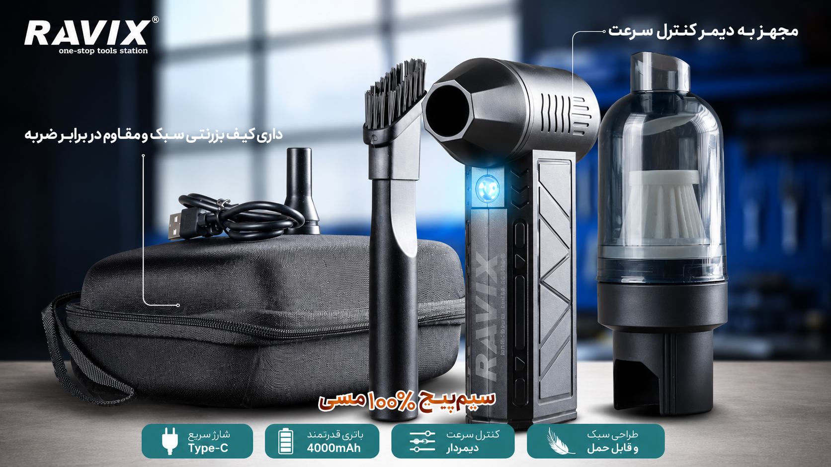 جت فن دمنده و مكنده برند راويكس مدل RX-J4303
